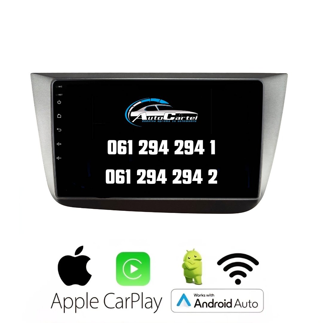 SEAT ALTEA MULTIMEDIJA ANDROID NAVIGACIJA TOUCH SCREEN 9 INCA CarPlay Android Auto