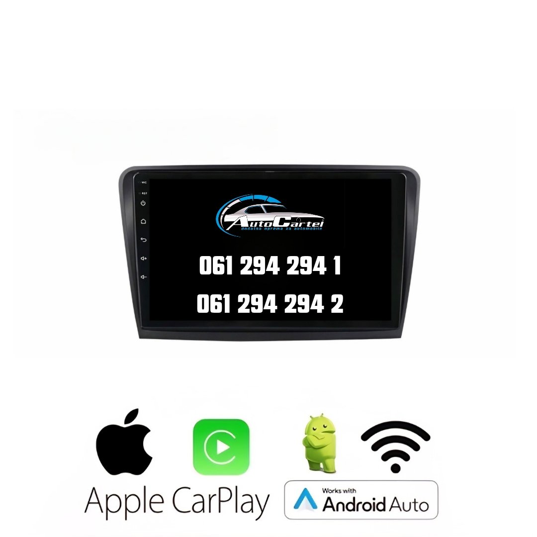 SKODA SUPERB ANDROID MULTIMEDIJA NAVIGACIJA TOUCH SCREEN 10 INCA CarPlay Android Auto
