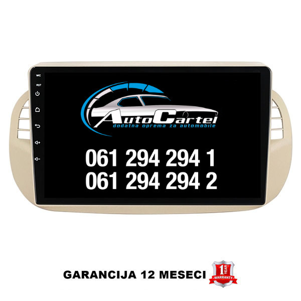 FIAT 500 MULTIMEDIJA ANDROID NAVIGACIJA TOUCH SCREEN 10 INCA