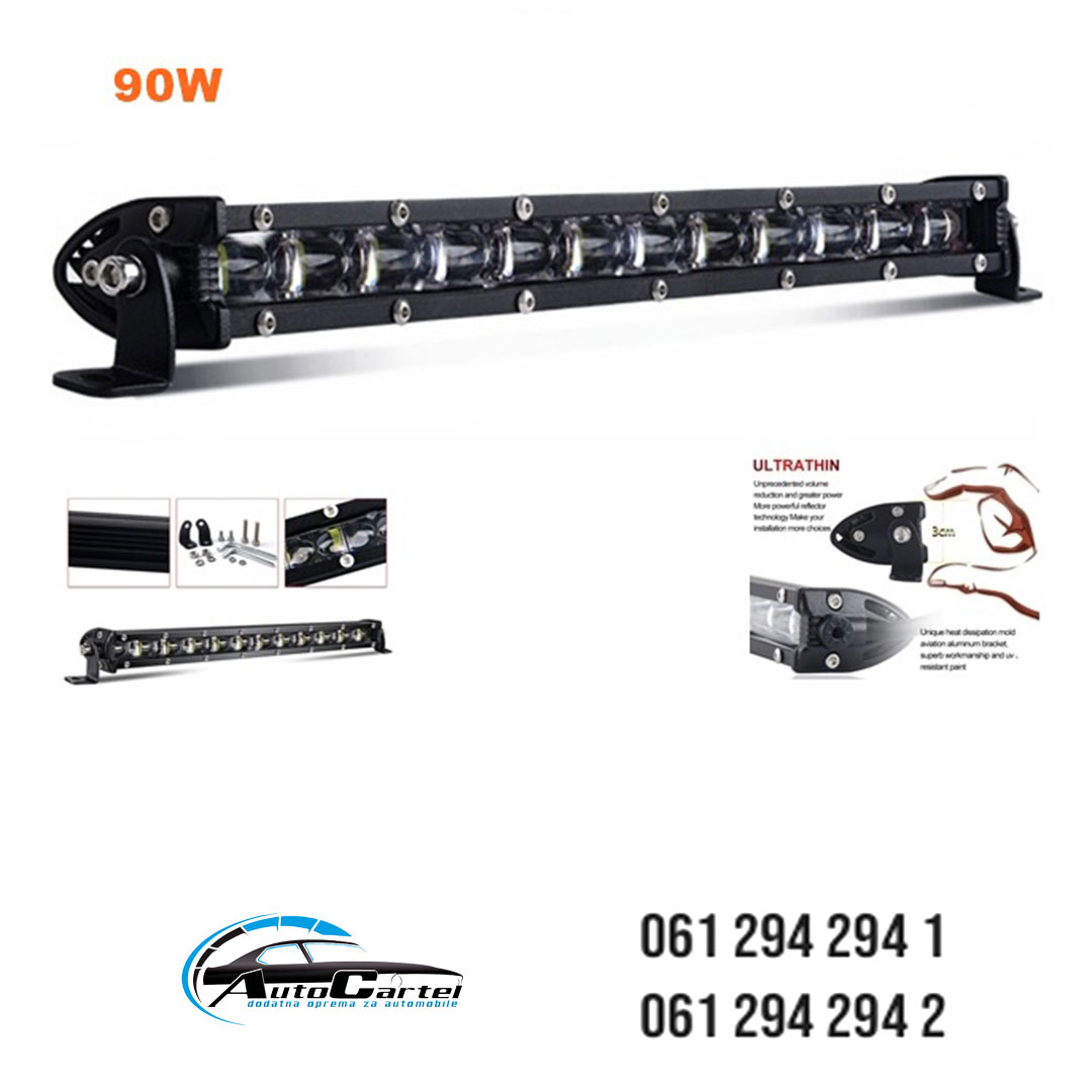 LED BAR 9D - slim 21“ 53CM 90W RADNI FAR WORKING LIGHT RADNO SVETLO