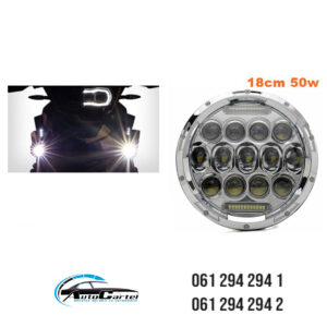 UNIVERZALNI LED FAR ZA MOTORE 18CM 50W LED MOTO FAR