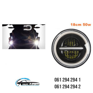 UNIVERZALNI LED FAR ZA MOTORE 18CM 50W LED MOTO FAR