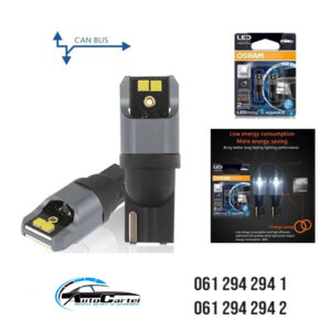 LED SIJALICE T10,W5W,UBODNE BELA BOJA SET 2 KOMADA KAN BUS OSRAM