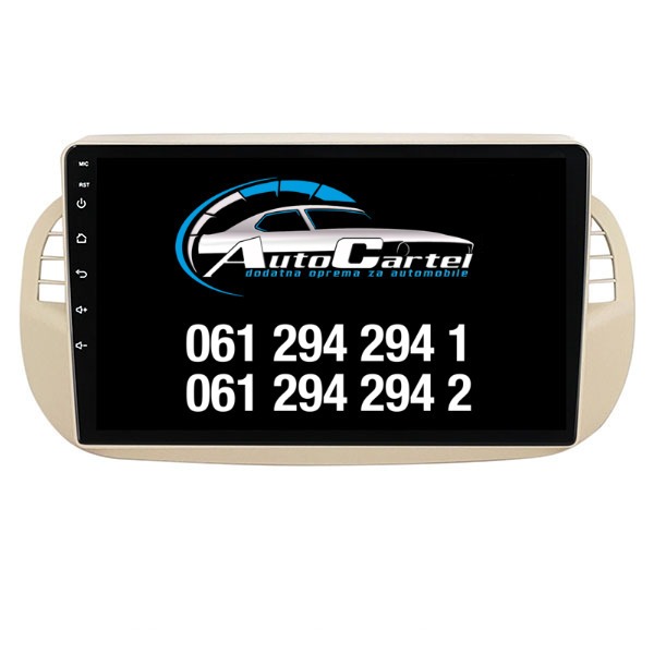 FIAT 500 MULTIMEDIJA ANDROID NAVIGACIJA TOUCH SCREEN 10 INCA CarPlay Android Auto