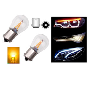 LED SIJALICE P21/1156/BA15S NA NAVRTANJE NARANDZASTA BOJA SET 2 KOMADA