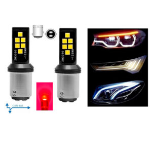 LED SIJALICE P21-5/1157/BA15D NA NAVRTANJE CRVENA BOJA SET 2 KOMADA CAN BUS