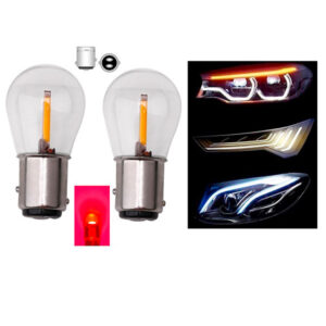 LED SIJALICE P21-5/1157/BA15D NA NAVRTANJE CRVENA BOJA SET 2 KOMADA