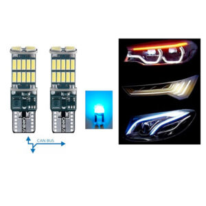 LED SIJALICE T10, W5W, UBODNE PLAVA BOJA SET 2 KOMADA CAN BUS