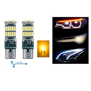 LED SIJALICE T10, W5W, UBODNE ZUTA BOJA SET 2 KOMADA CAN BUS
