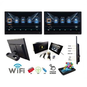 MONITORI U NASLONU ZA GLAVU 12 INCA SET 2 KOMADA DVD ZA DECU ANDROID