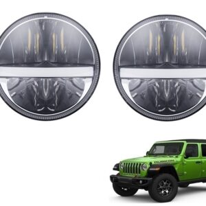 LED farovi univerzalni 18cm, 2x60W, Bi-Led Full LED svetlo za Wranglera