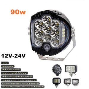 LED far 12cm, 90W, radni far Working light, radno svetlo