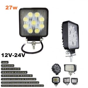 LED far 10cm x 10cm, 27W radni far Working light, radno svetlo slim