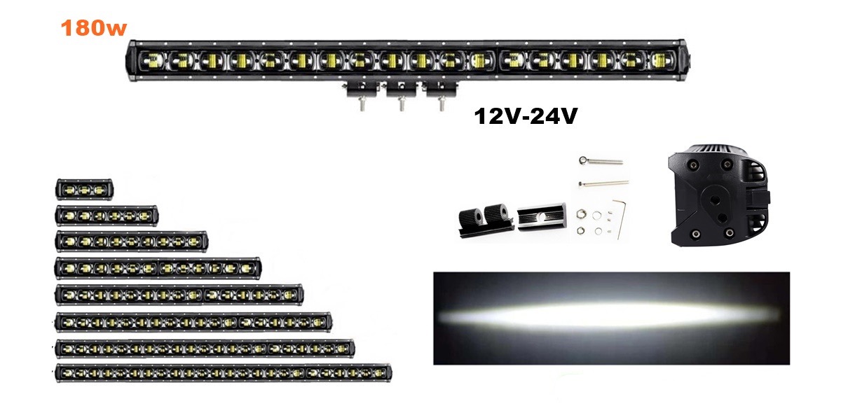 LED bar 9D 41", 103cm, 180W, radni far Working light, radno svetlo
