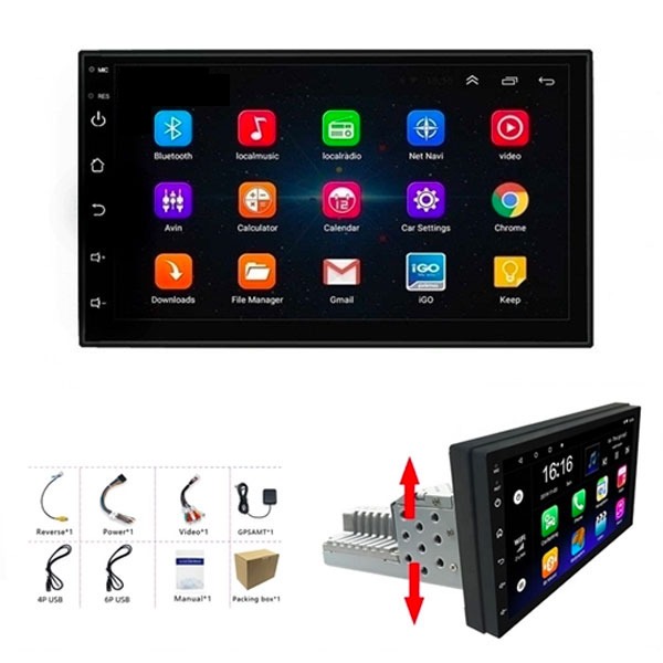 Univerzalna 1 DIN multimedija Android navigacija touch screen 7 inča CarPlay Android Auto